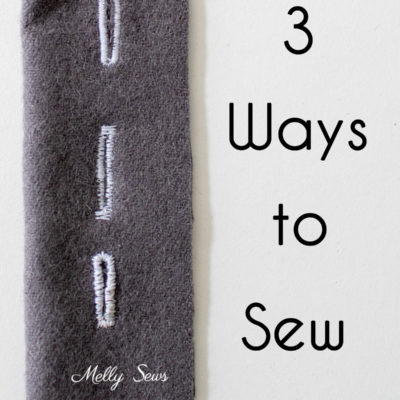 How to Sew Buttonholes