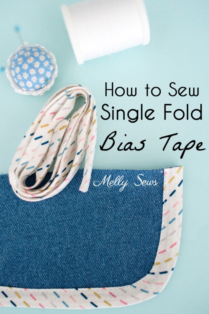 How to Sew Single Fold Bias Tape  - a Beautiful Seam Finish