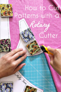 Cutting Sewing Patterns with a Rotary Cutter and Pattern Weights