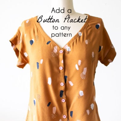 How to add buttons to a shirt - change a pullover shirt into a button up