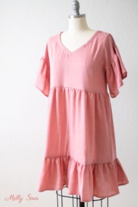 Womens Tiered Gathered Dress - Melly Sews
