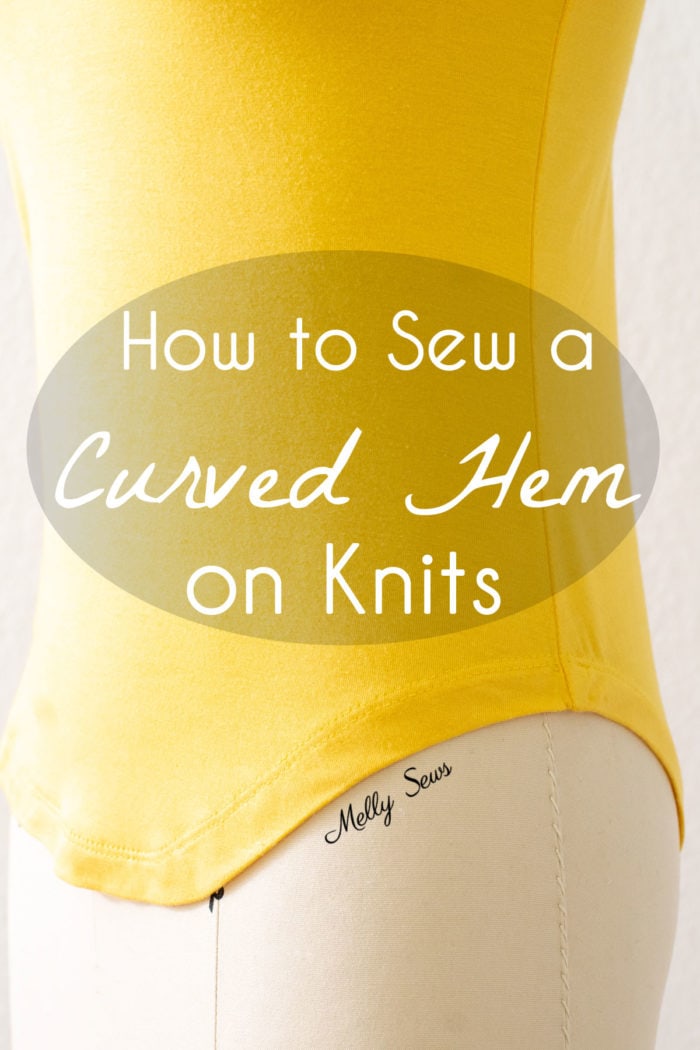 How to Sew a Curved Hem on Knits - My Trick for Hemming Curves on Stretch Fabrics