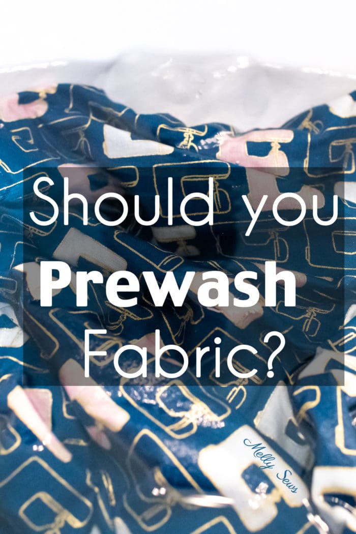 Should You Prewash Your Fabric? - Fabric in water to wash before sewing