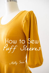 How to sew puff sleeves - pattern hack to make puff sleeves on a t-shirt
