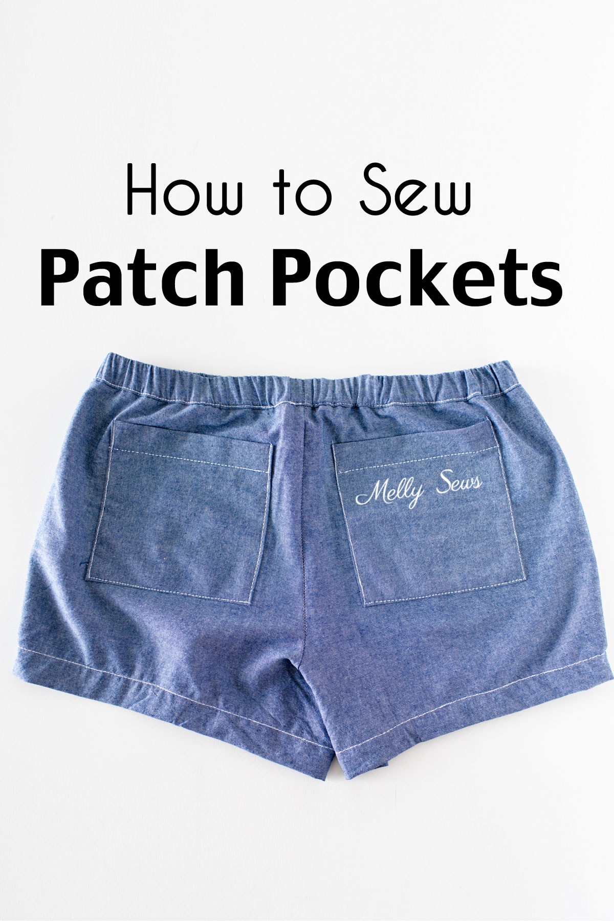 How to Sew Patch Pockets - Melly Sews