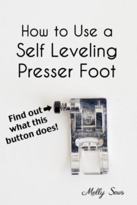Self Leveling Presser Foot for Sewing - J Foot Tutorial