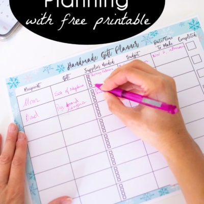 DIY Gift Ideas Planner with Free Printable