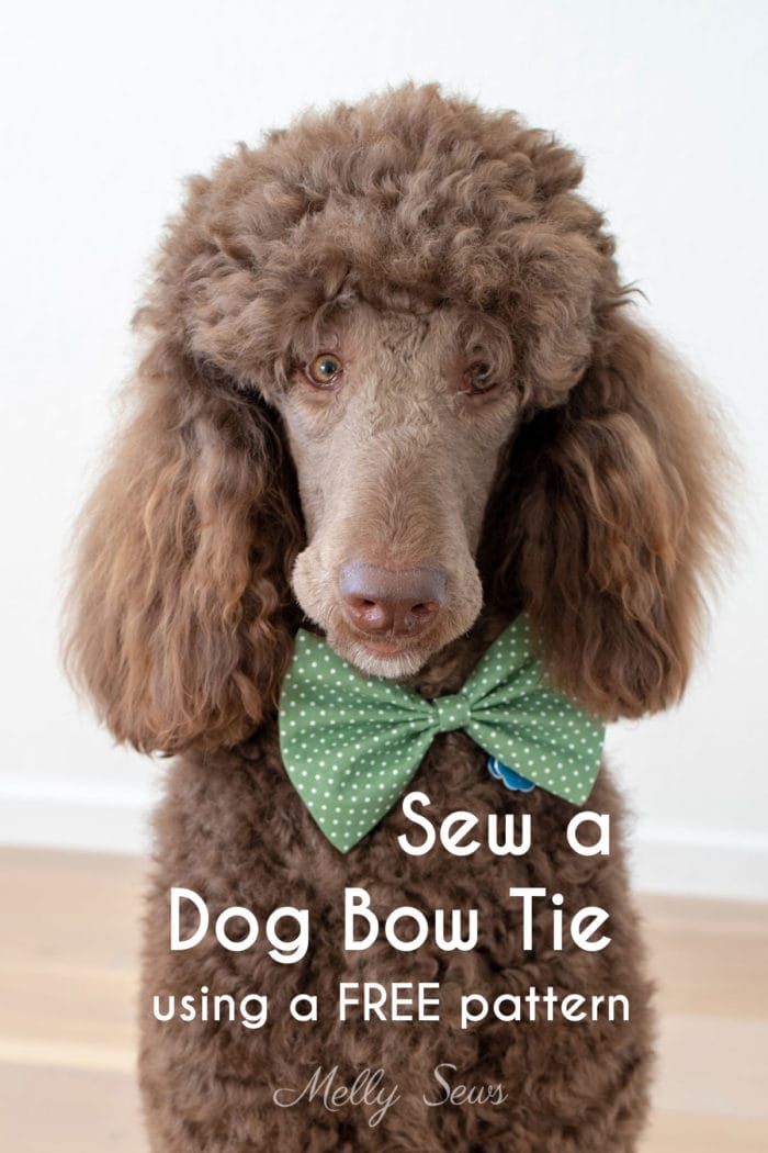 How to Sew a Dog Bow Tie - Tutorial for a collar bow