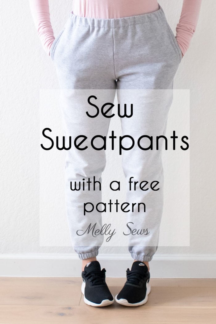 Lam Bestået Kan How to Sew Sweatpants - Melly Sews