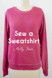 How to sew a sweatshirt - DIY tutorial with video to make a sweatshirt