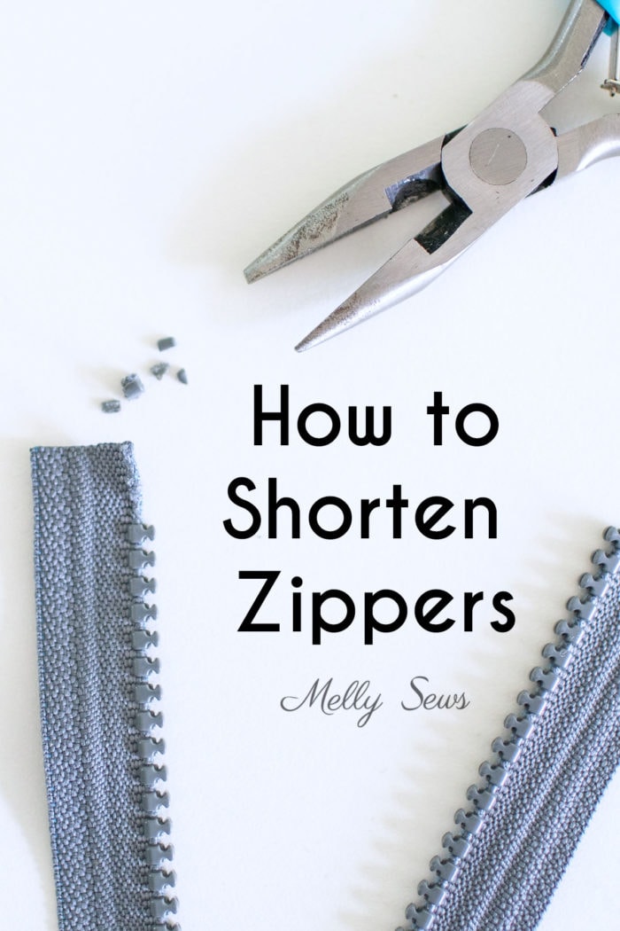 How to shorten zippers - a tutorial