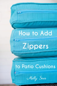 How to add a zipper to make a Cushion Cover with Zipper