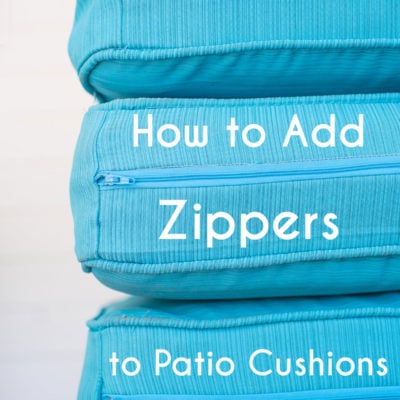 How to add a zipper to make a Cushion Cover with a Zipper