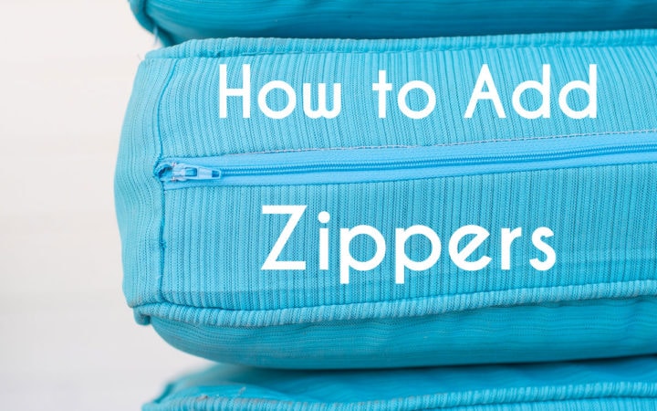 How to add a zipper to make a Cushion Cover with Zipper