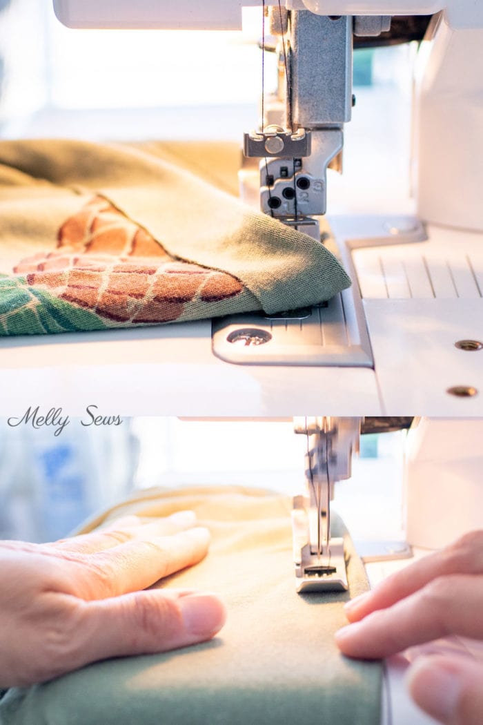 How to hem on a cover stitch machine