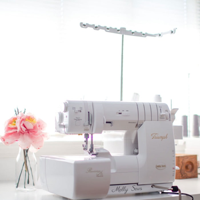 Cover stitch and serger combination sewing machine
