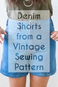 How to sew shorts - I made denim shorts from a vintage sewing pattern