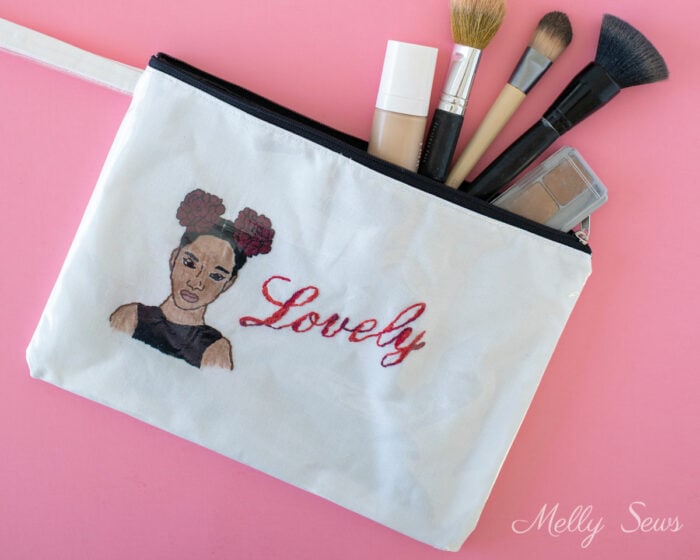 DIY Cosmetic bag with water proof fabrics