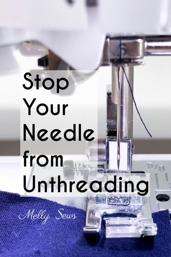 How to fix a sewing machine unthreading