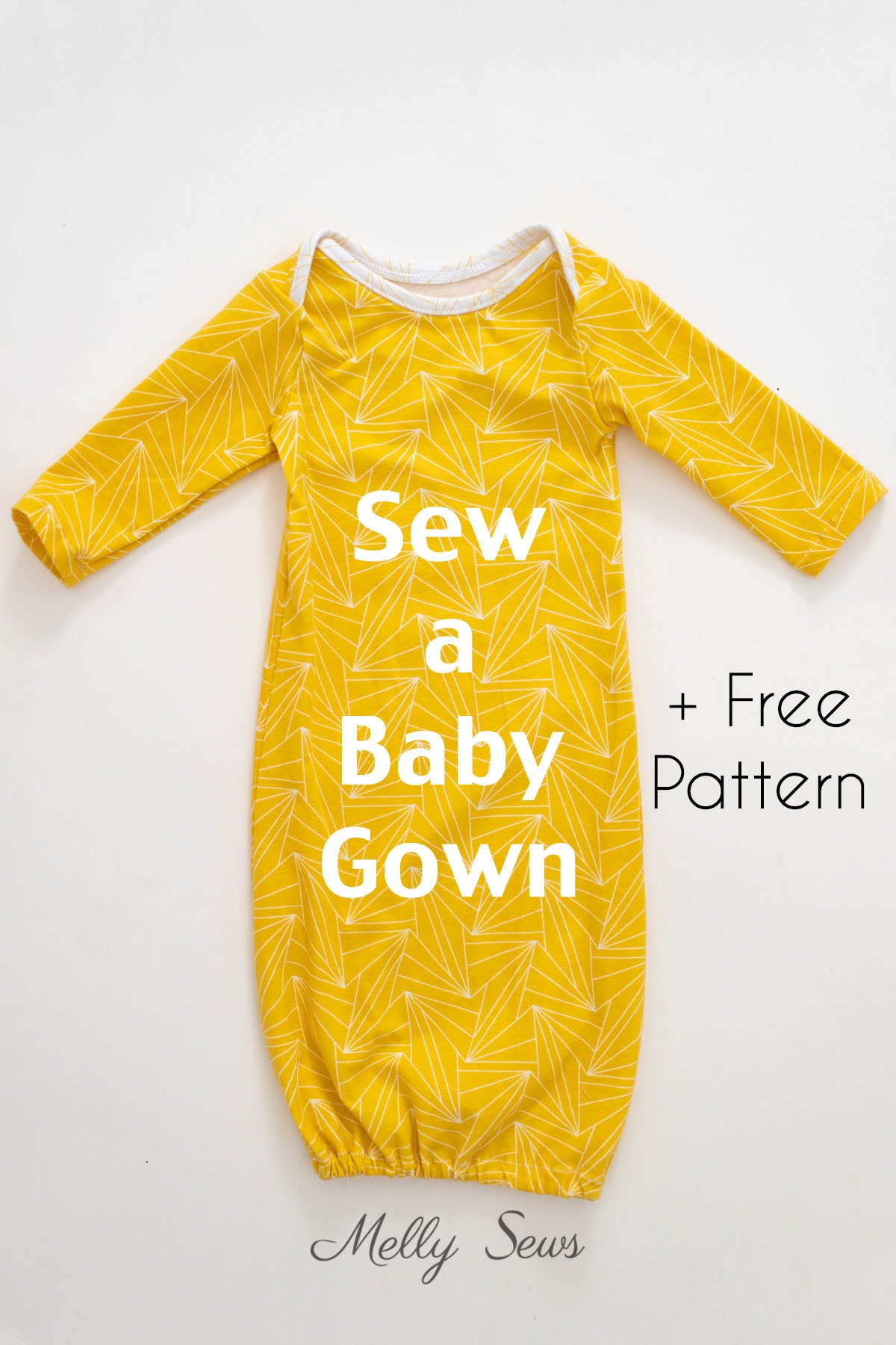 Newborn Baby Gown FREE sewing pattern and tutorial. This is the newborn gown.  It's a… | Baby clothes patterns sewing, Sewing baby clothes, Baby sewing  patterns free