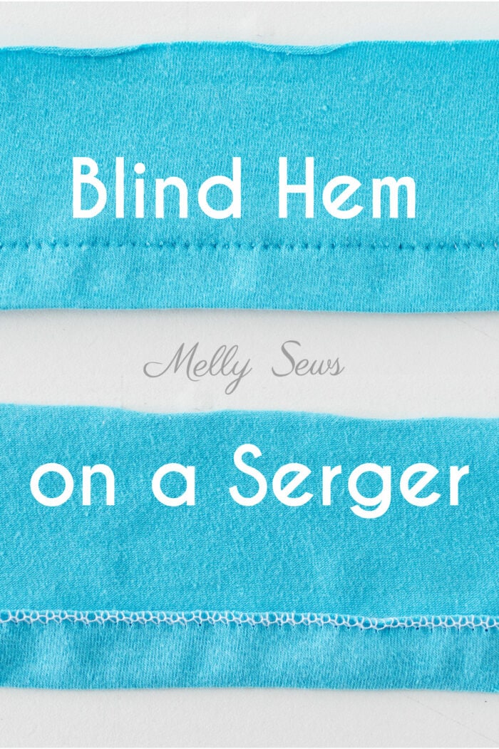 Right and wrong side of a blind hem 
