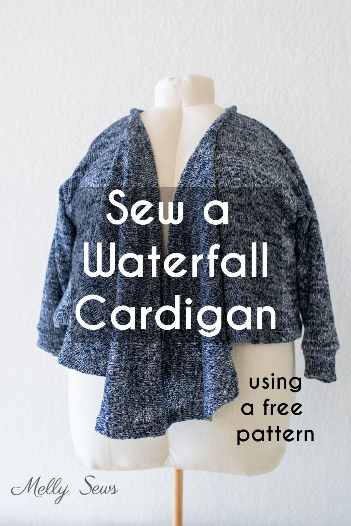 Easy DIY: Make a Waterfall Cardigan Using a Free Sewing Pattern