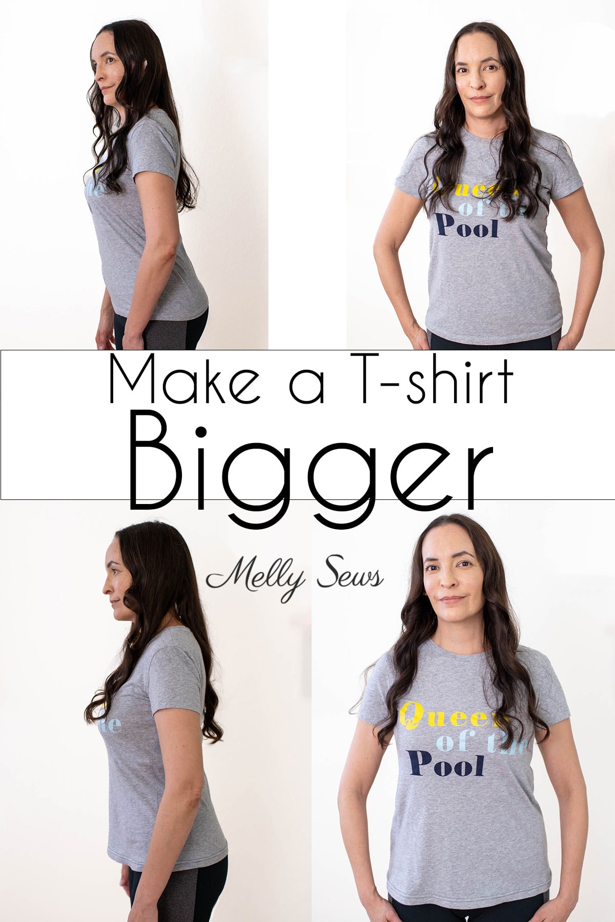 How To Make A Shirt Bigger: Video & Tutorial for a T-shirt - Melly Sews