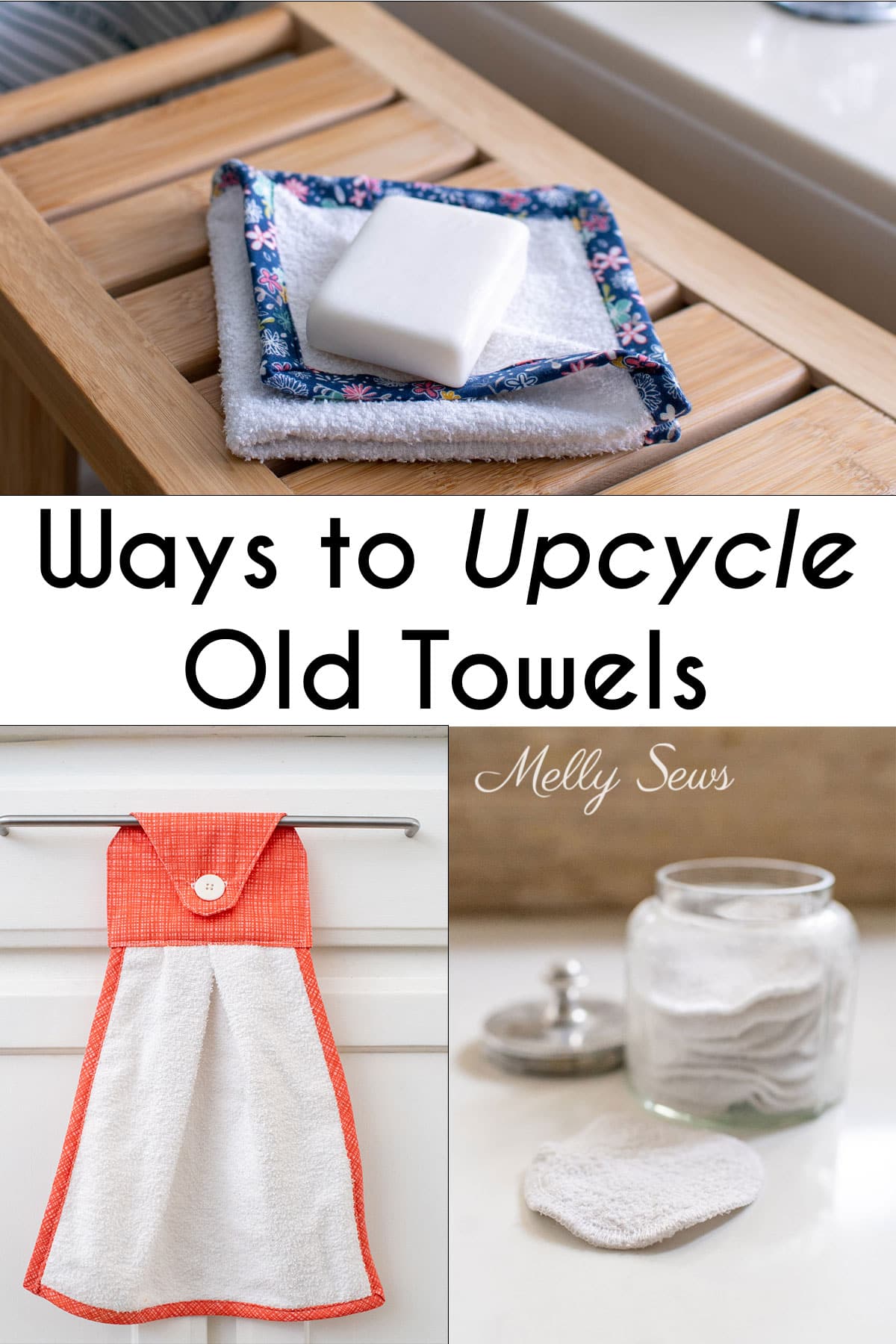Make reusable dishcloths and kitchen towels for spring cleaning