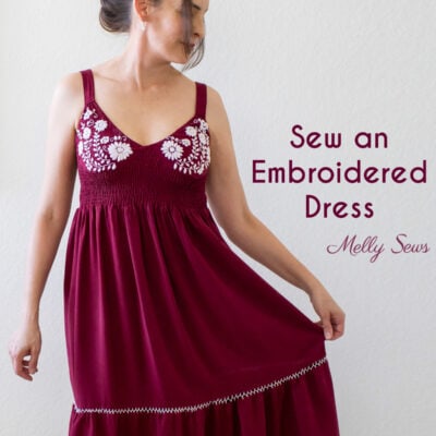 How To Embroider On Clothing: DIY Embroidered Dress