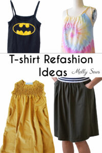 T-shirt refashion ideas - tutorials to upcycle your t-shirts into something new