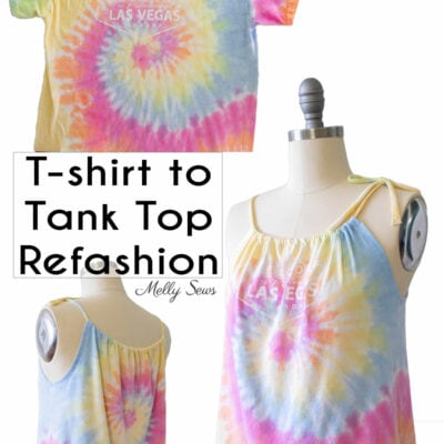 How To Turn A T-shirt into a Tank Top  – a Refashion Tutorial