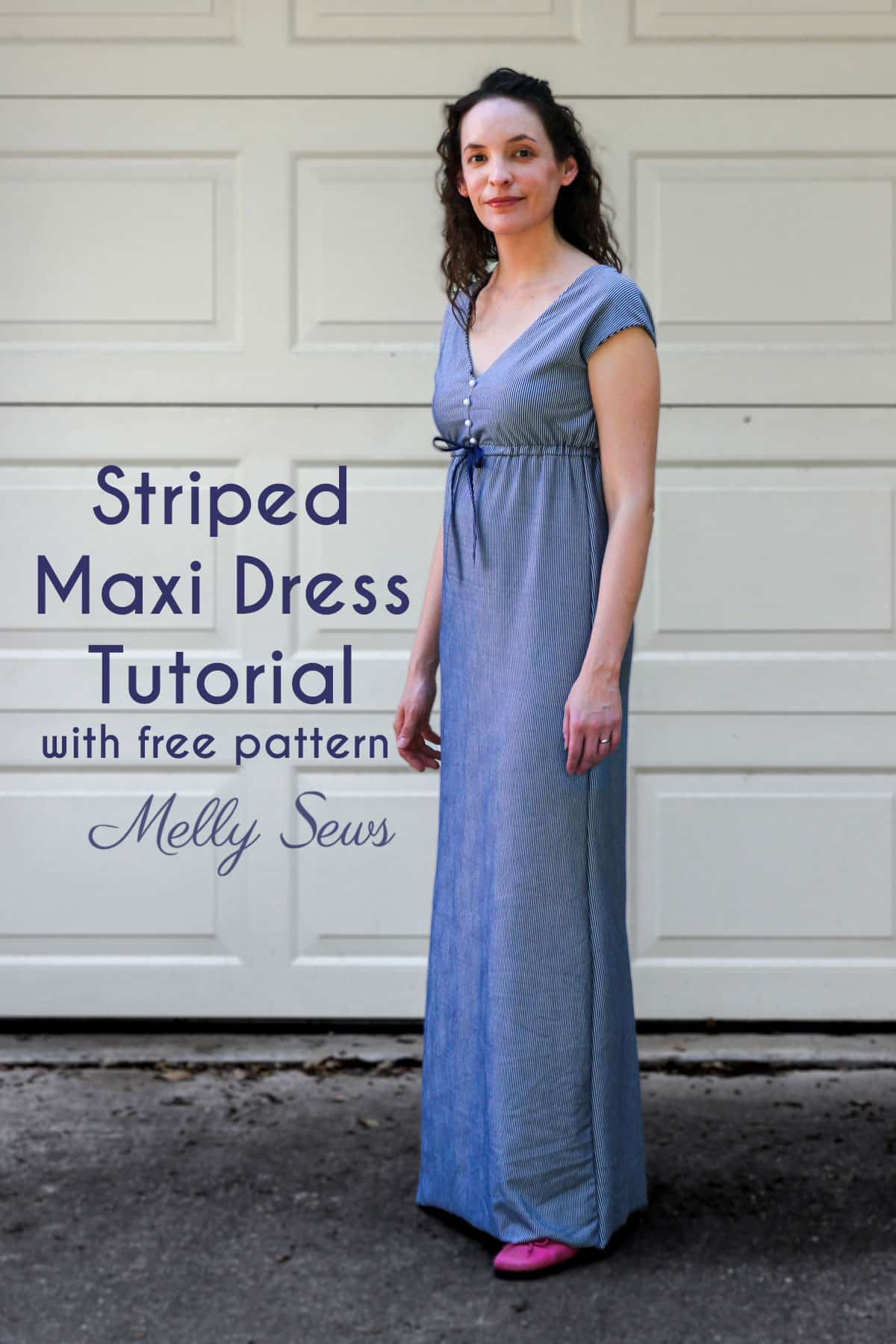 Striped Maxi Dress Tutorial - Melly Sews