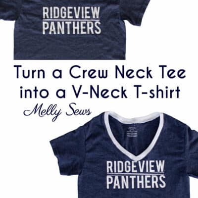 How to Turn a Crew Neck to V-Neck: DIY Tutorial with video