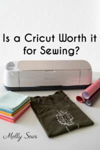 Is a cricut machine worth it for sewing? Cricut cutting machine with fabric, heat transfer t-shirt and rolls of heat transfer vinyl