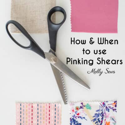 How To Use Pinking Shears To Cut Fabric and Finish Seams