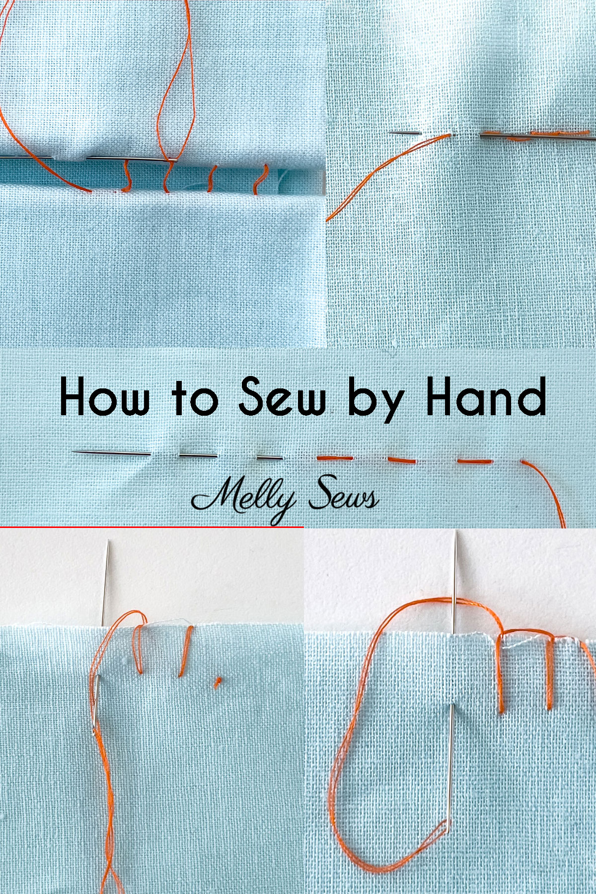Hand Sewing Stitches for Sewing Clothes - Melly Sews