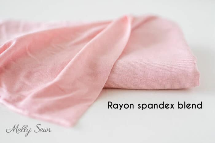 Pink rayon spandex jersey fabric