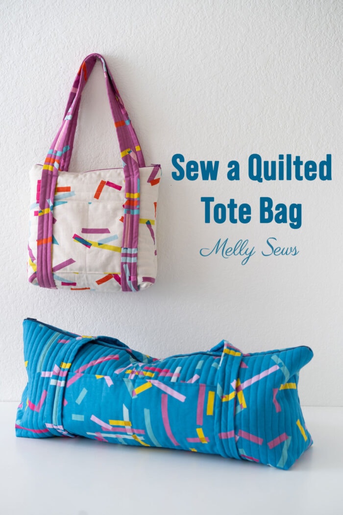 How To Sew A Quilted Tote Bag: DIY Tutorial with Video - Melly Sews